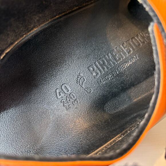 Birkenstock Tatacoa Adventure Sandals Orange Black Rugged Trail Size L9 M7 - Picture 10 of 11